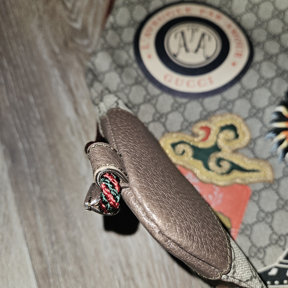 Rare Like New Patchwork Gucci Drawstring Backpack - image 2